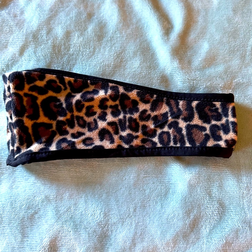 Cheetah headband winter weight
